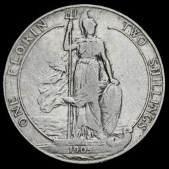 1905 Edward VII Silver Florin Reverse