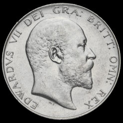 1906 Edward VII Silver Half Crown Obverse
