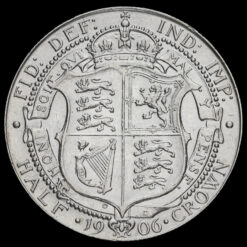 1906 Edward VII Silver Half Crown Reverse