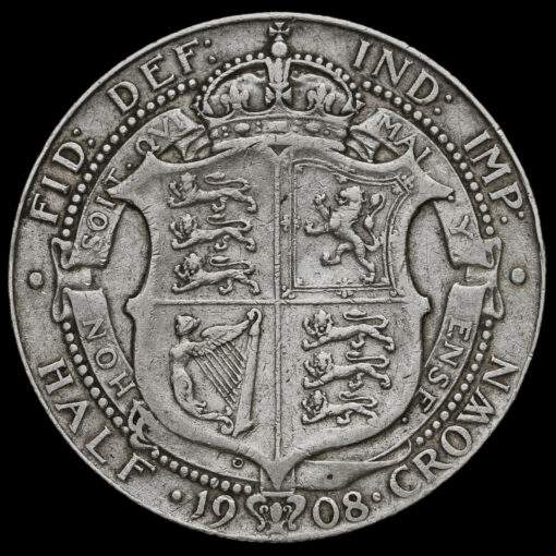 1908 Edward VII Silver Half Crown Reverse