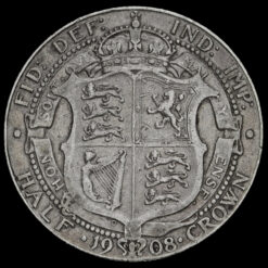 1908 Edward VII Silver Half Crown Reverse