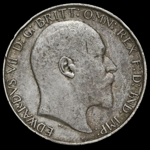 1910 Edward VII Silver Florin Obverse