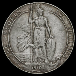 1910 Edward VII Silver Florin Reverse
