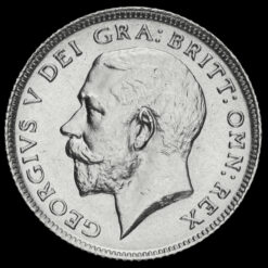 1911 George V Silver Sixpence Obverse