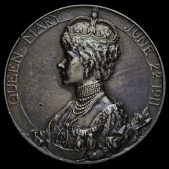 1911 George V Coronation Official Silver Medal Reverse