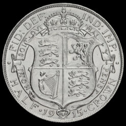 1915 George V Silver Half Crown Reverse