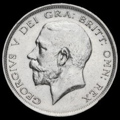 1916 George V Silver Half Crown Obverse