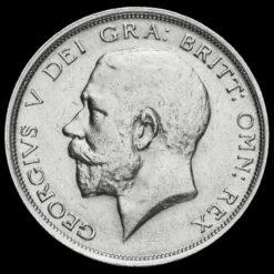 1918 George V Silver Half Crown Obverse