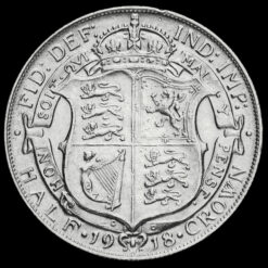1918 George V Silver Half Crown Reverse