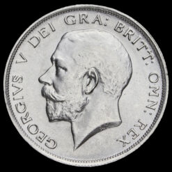 1918 George V Silver Half Crown Obverse