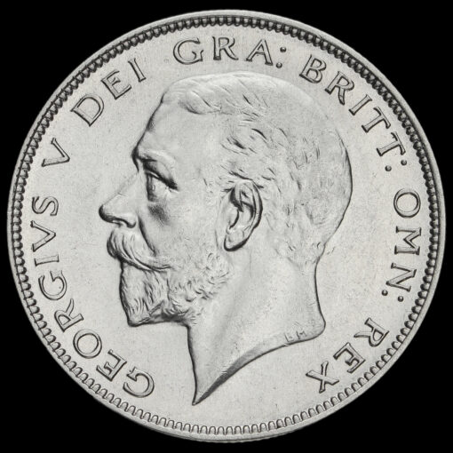 1928 George V Silver Half Crown Obverse
