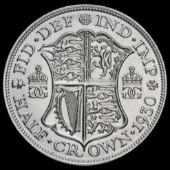 1930 George V Silver Half Crown Reverse