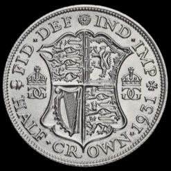 1931 George V Silver Half Crown Reverse