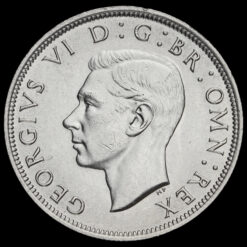 1941 George VI Silver Half Crown Obverse