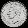 1942 George VI Silver Two Shilling Coin / Florin Obverse