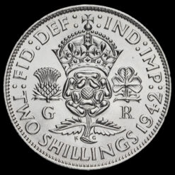 1942 George VI Silver Two Shilling Coin / Florin Reverse