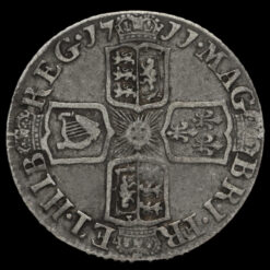 1711 Queen Anne Early Milled Silver Sixpence Reverse