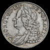 1757 George II Early Milled Silver Sixpence Obverse
