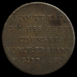 1794 Middlesex Thomas Hardy Halfpenny Token Reverse