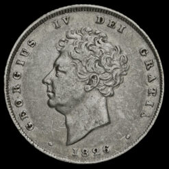 1826 George IV Milled Silver Shilling Obverse