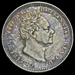 1837 William IV Milled Silver Fourpence / Groat Obverse