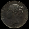 1841 Queen Victoria Young Head Copper Farthing Obverse