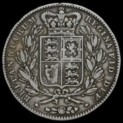 1845 Queen Victoria Young Head Silver Crown Reverse