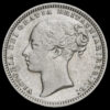 1875 Queen Victoria Young Head Silver Shilling Obverse