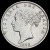 1879 Queen Victoria Young Head Silver Half Crown Obverse