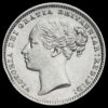 1884 Queen Victoria Young Head Silver Shilling Obverse