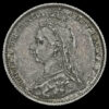 1887 Queen Victoria Jubilee Head Silver Sixpence Obverse