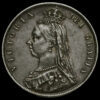 1887 Queen Victoria Jubilee Head Silver Half Crown Obverse