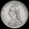 1888 Queen Victoria Jubilee Head Silver Sixpence Obverse