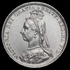1888 Queen Victoria Jubilee Head Silver Threepence Obverse