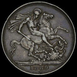 1889 Queen Victoria Jubilee Head Silver Crown Reverse