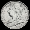 1898 Queen Victoria Veiled Head Silver Half Crown Obverse