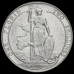 1902 Edward VII Silver Florin Reverse