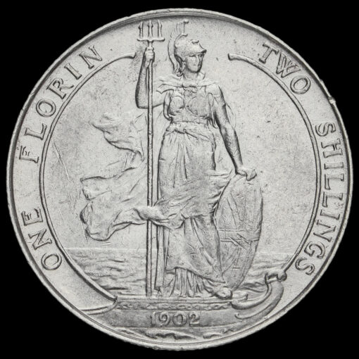 1902 Edward VII Silver Florin Reverse
