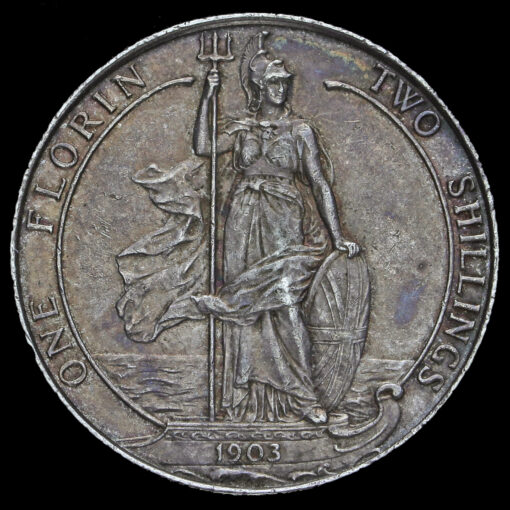 1903 Edward VII Silver Florin Reverse