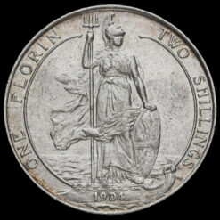1904 Edward VII Silver Florin Reverse