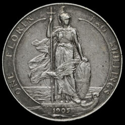 1905 Edward VII Silver Florin Reverse