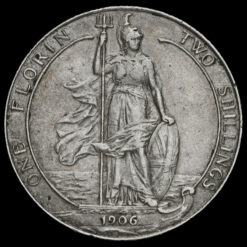 1906 Edward VII Silver Florin Reverse