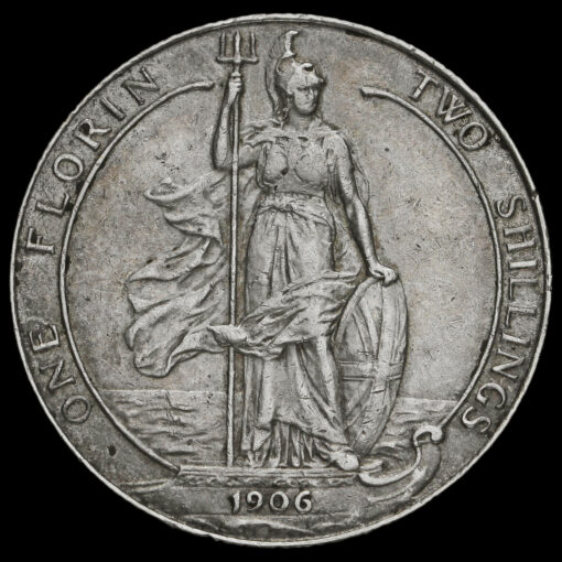 1906 Edward VII Silver Florin Reverse