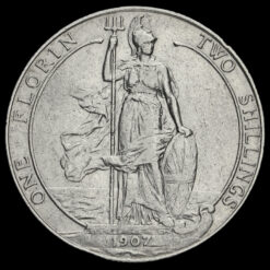 1907 Edward VII Silver Florin Reverse