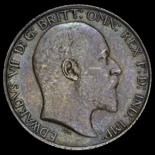 1908 Edward VII Silver Florin Obverse