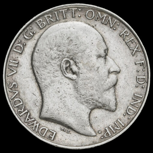 1908 Edward VII Silver Florin Obverse