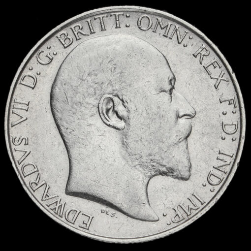 1909 Edward VII Silver Florin Obverse