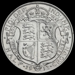 1913 George V Silver Half Crown Reverse