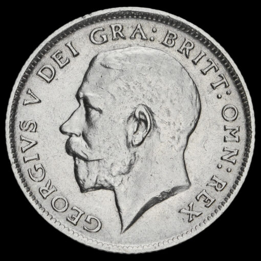 1913 George V Silver Sixpence Obverse