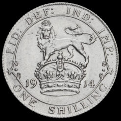 1914 George V Silver Shilling Reverse